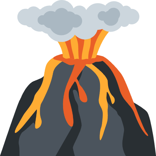 Volcano Emoji from Twemoji Set