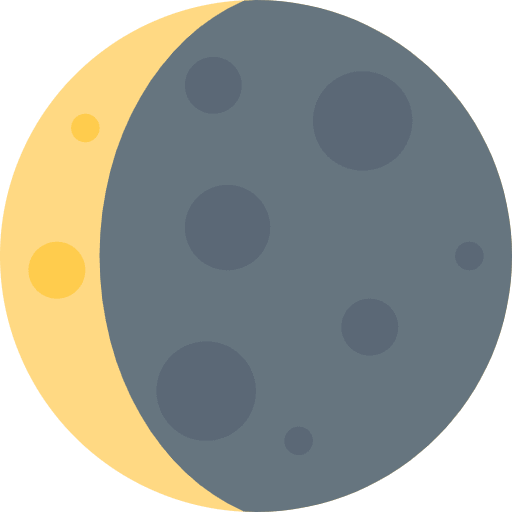 Waning Crescent Moon Emoji from Twemoji Emoji Set