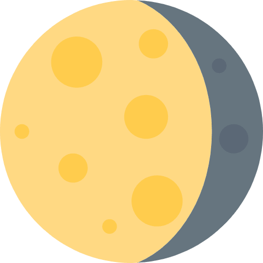 Waning Gibbous Moon Emoji from Twemoji Emoji Set