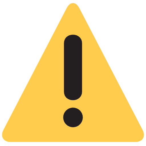 Warning Emoji from Twemoji Emoji Set