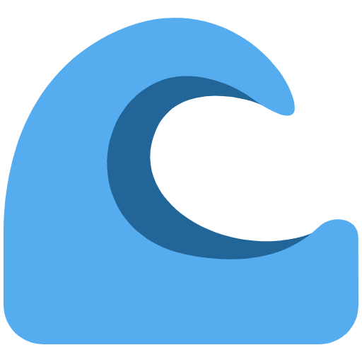 Water Wave Emoji from Twemoji Emoji Set