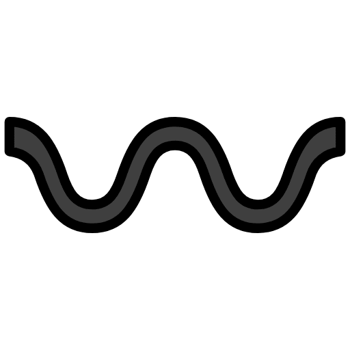 Wavy Dash Emoji from OpenMoji Emoji Set