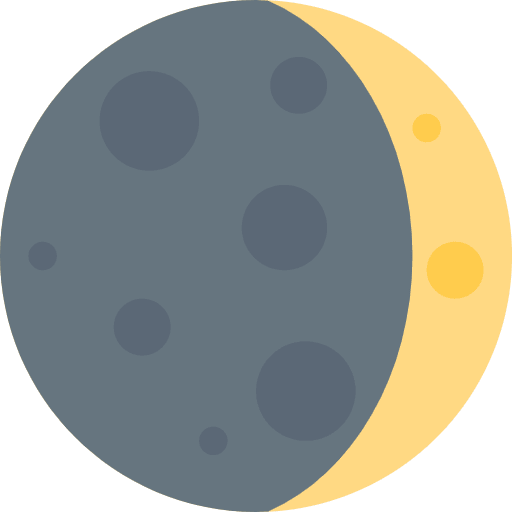 Waxing Crescent Moon Emoji from Twemoji Emoji Set