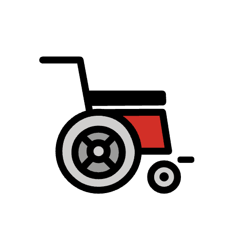 Wheel Chair Emoji from OpenMoji Set
