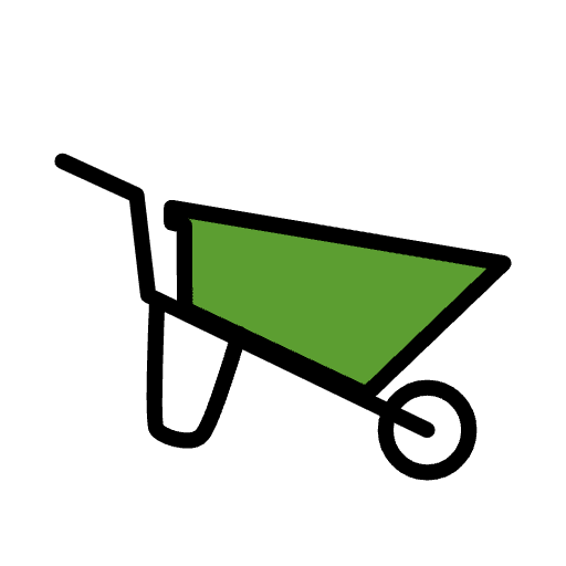 Wheelbarrow Emoji from OpenMoji Set