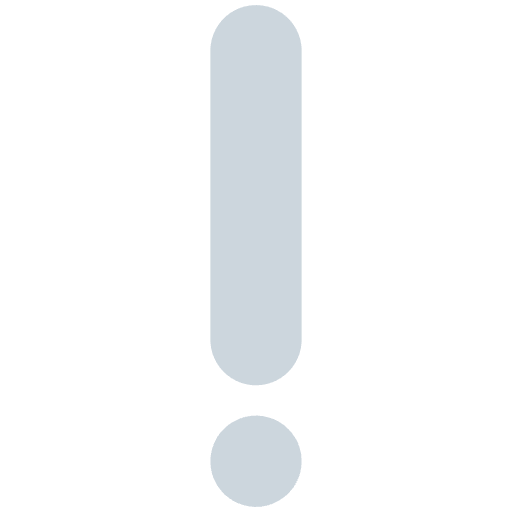 White Exclamation Mark Emoji from Twemoji Emoji Set