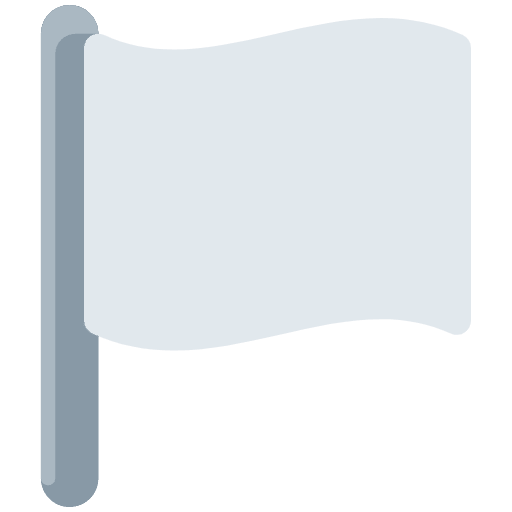 White Flag Element from Twemoji Emoji Set