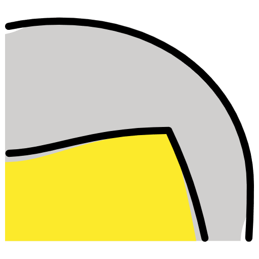White Hair Emoji from OpenMoji Emoji Set