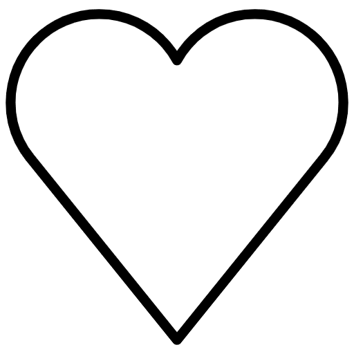 White Heart Element from OpenMoji Emoji Set