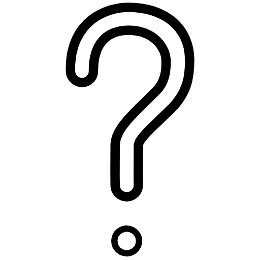 White Question Mark Emoji from OpenMoji Emoji Set