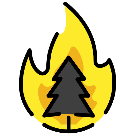 Wild Fire Emoji from OpenMoji Set