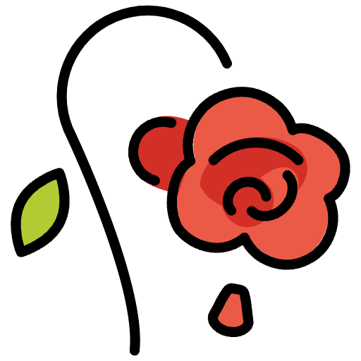 Wilted Flower Emoji from OpenMoji Emoji Set