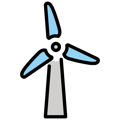 Wind Energy Emoji from OpenMoji Emoji Set