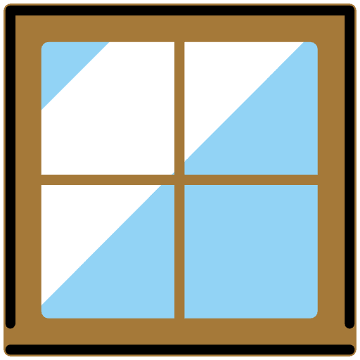 Window Emoji from OpenMoji Emoji Set