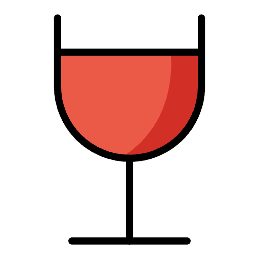 Wine Glass Emoji from OpenMoji Emoji Set