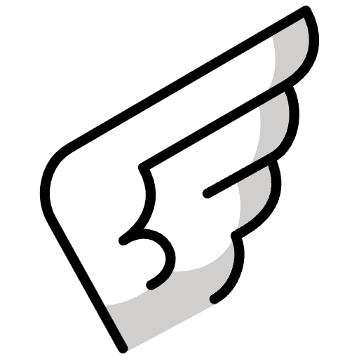 Wing Emoji from OpenMoji Set