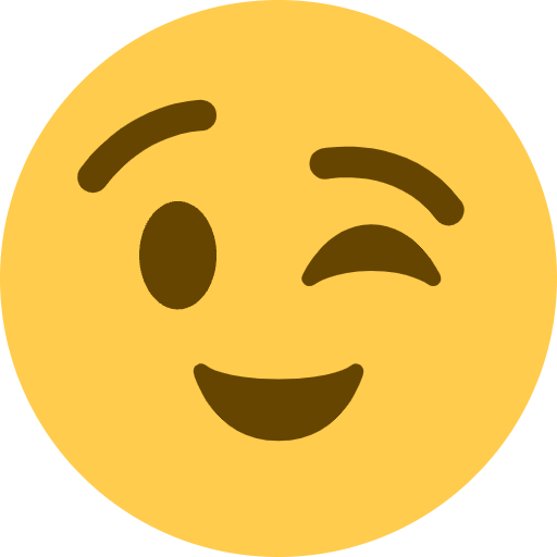 Winking Face Emoji from Twemoji Set