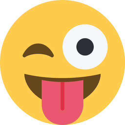 Winking Face With Tongue Emoji from Twemoji Emoji Set