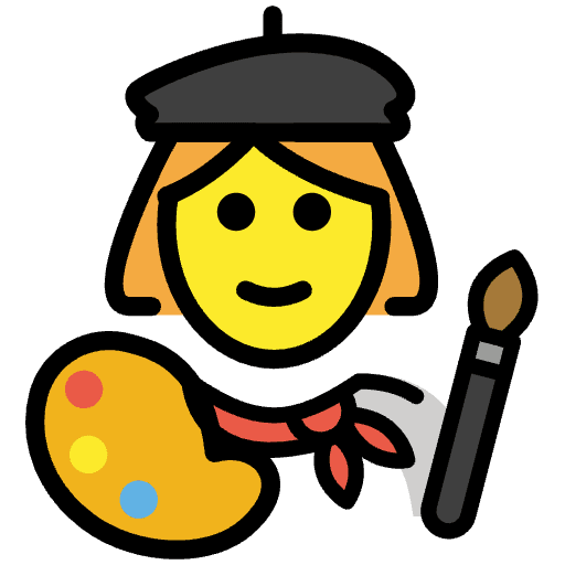 Woman Artist Emoji from OpenMoji Set