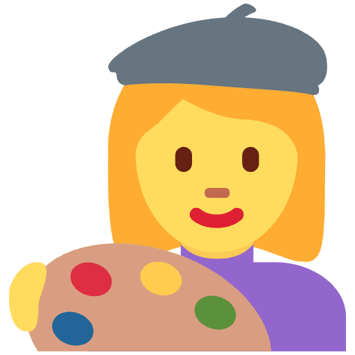 Woman Artist Emoji from Twemoji Set