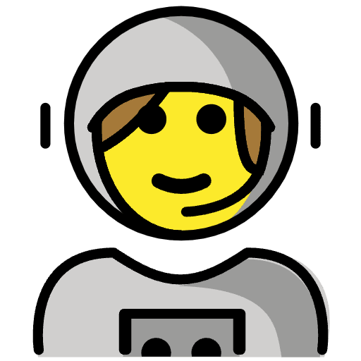 Woman Astronaut Element from OpenMoji Emoji Set