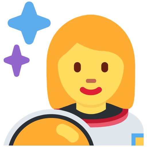 Woman Astronaut Element from Twemoji Emoji Set