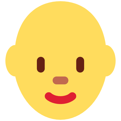 Woman Bald Element from Twemoji Emoji Set