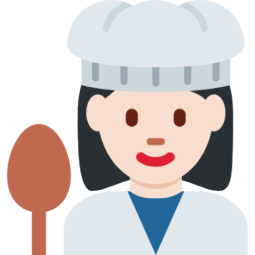 Woman Cook Light Skin Tone Element from Twemoji Emoji Set