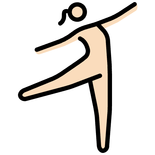Woman Dancing Light Skin Tone Emoji from OpenMoji Emoji Set