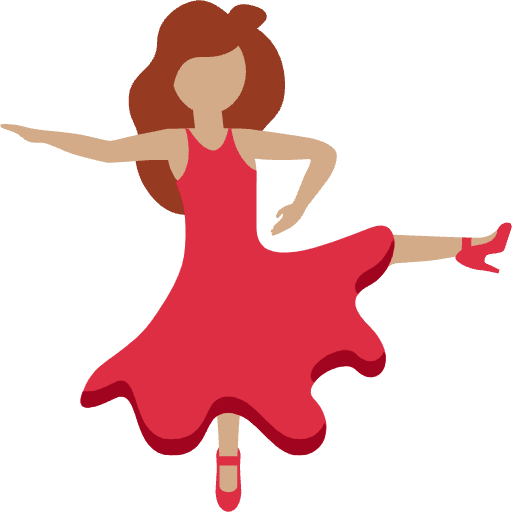 Woman Dancing Medium Skin Tone Emoji from Twemoji Emoji Set