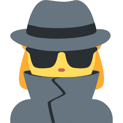 Woman Detective Emoji from Twemoji Set