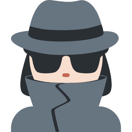 Woman Detective Light Skin Tone Emoji from Twemoji Set