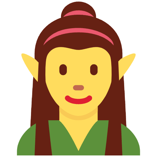 Woman Elf Element from Twemoji Emoji Set
