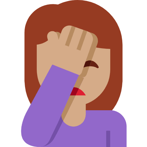 Woman Facepalming Medium Skin Tone Element from Twemoji Emoji Set