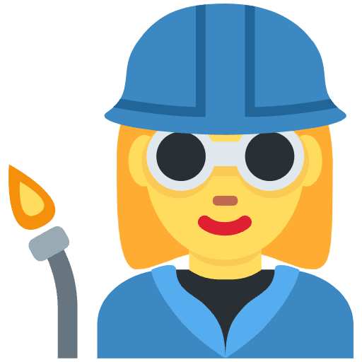 Woman Factory Worker Emoji from Twemoji Set