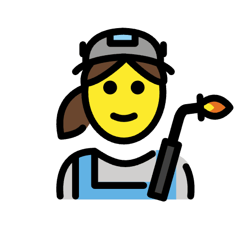 Woman Factory Worker Emoji from OpenMoji Set
