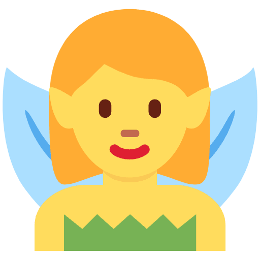 Woman Fairy Emoji from Twemoji Emoji Set