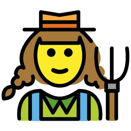 Woman Farmer Element from OpenMoji Emoji Set