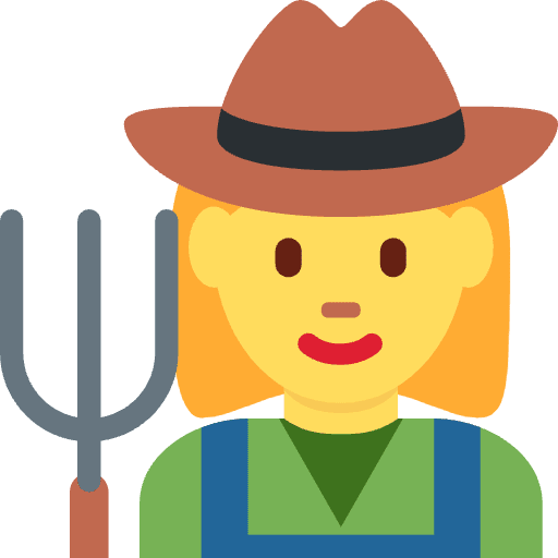 Woman Farmer Element from Twemoji Emoji Set