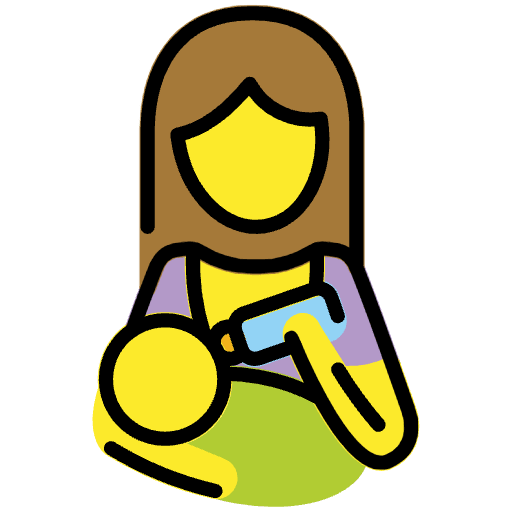 Woman Feeding Baby Emoji from OpenMoji Emoji Set