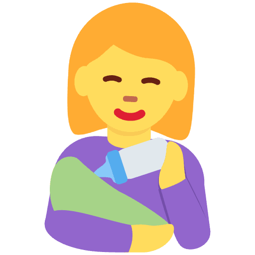 Woman Feeding Baby Emoji from Twemoji Emoji Set