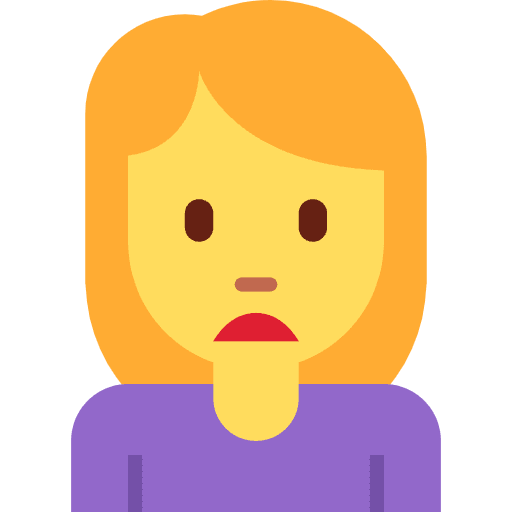 Woman Frowning Emoji from Twemoji Set