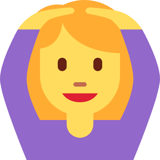 Woman Gesturing Ok Element from Twemoji Emoji Set