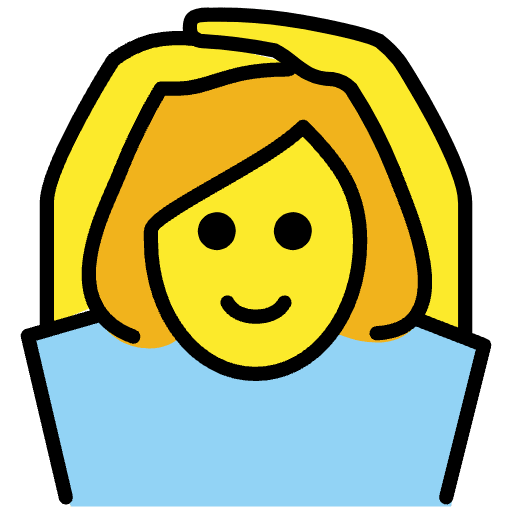 Woman Gesturing Ok Element from OpenMoji Emoji Set