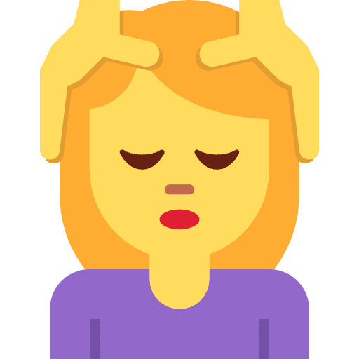 Woman Getting Massage Emoji from Twemoji Emoji Set