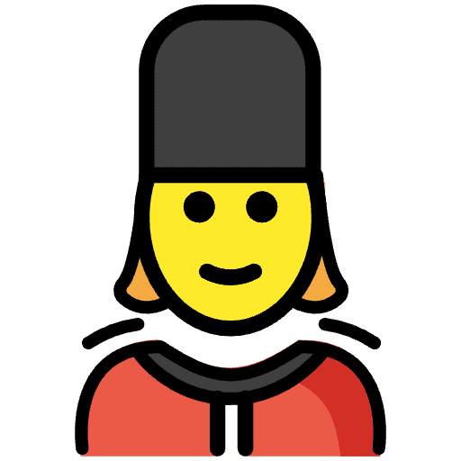 Woman Guard Emoji from OpenMoji Emoji Set