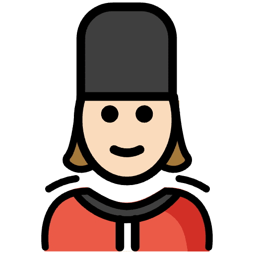 Woman Guard Light Skin Tone Element from OpenMoji Emoji Set
