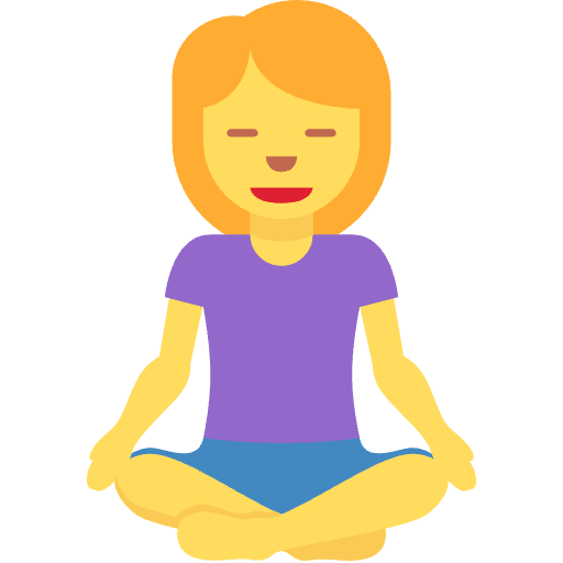 Woman In Lotus Position Emoji from Twemoji Set