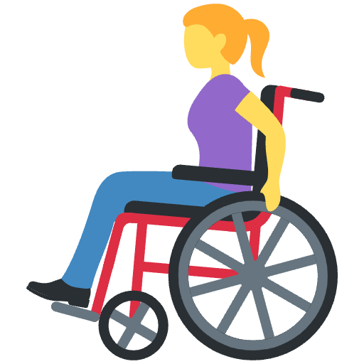 Woman In Manual Wheelchair Emoji from Twemoji Set
