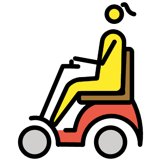 Woman In Motorized Wheelchair Emoji from OpenMoji Set